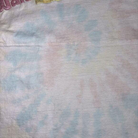 Walt Disney World Pastel Tie Dye Spirit Jersey Glittery Puff Letters Girls XL - Picture 8 of 11